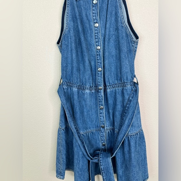 ALICE AND OLIVIA
Miranda Denim Mini Dress In Albee Vintage Blue size 10 - Picture 6 of 9